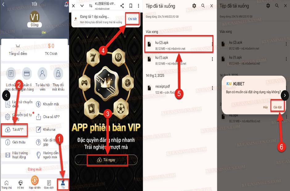 Hướng dẫn tải app ku trên hệ điều hành Android