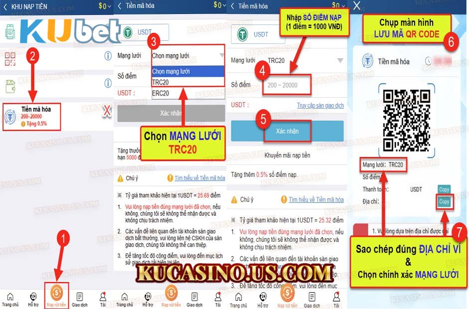 Nạp tiền mã hóa