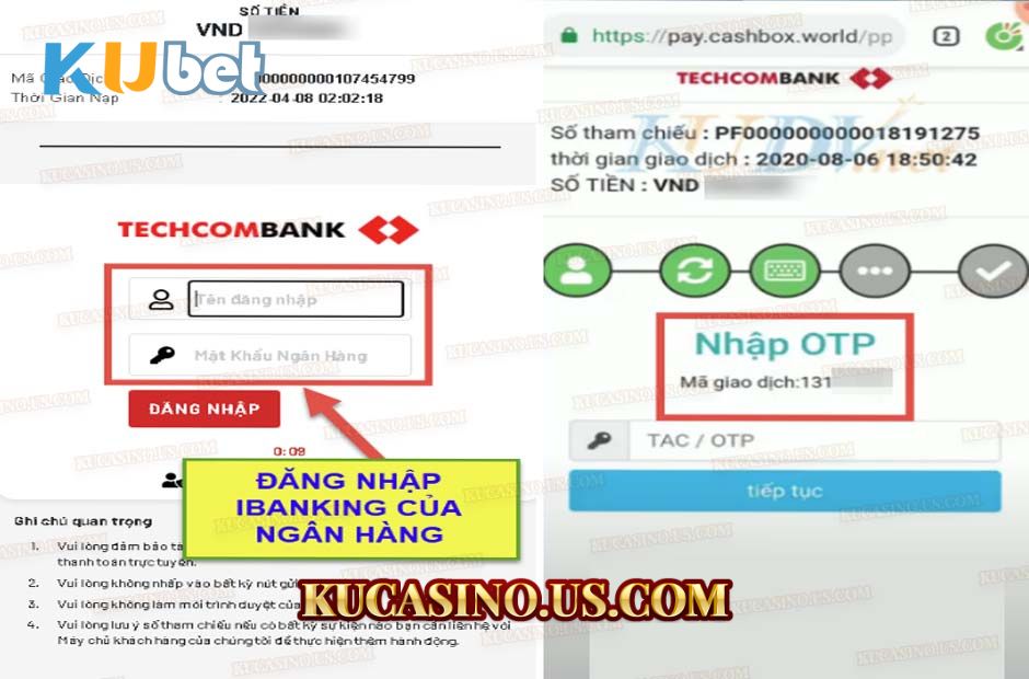 Hướng dẫn nạp tiền qua thanh toán trực tuyến